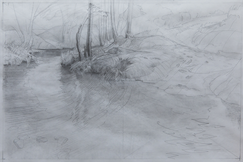 Study for Junction Crossing by Scott  Breton | Lethbridge Gallery